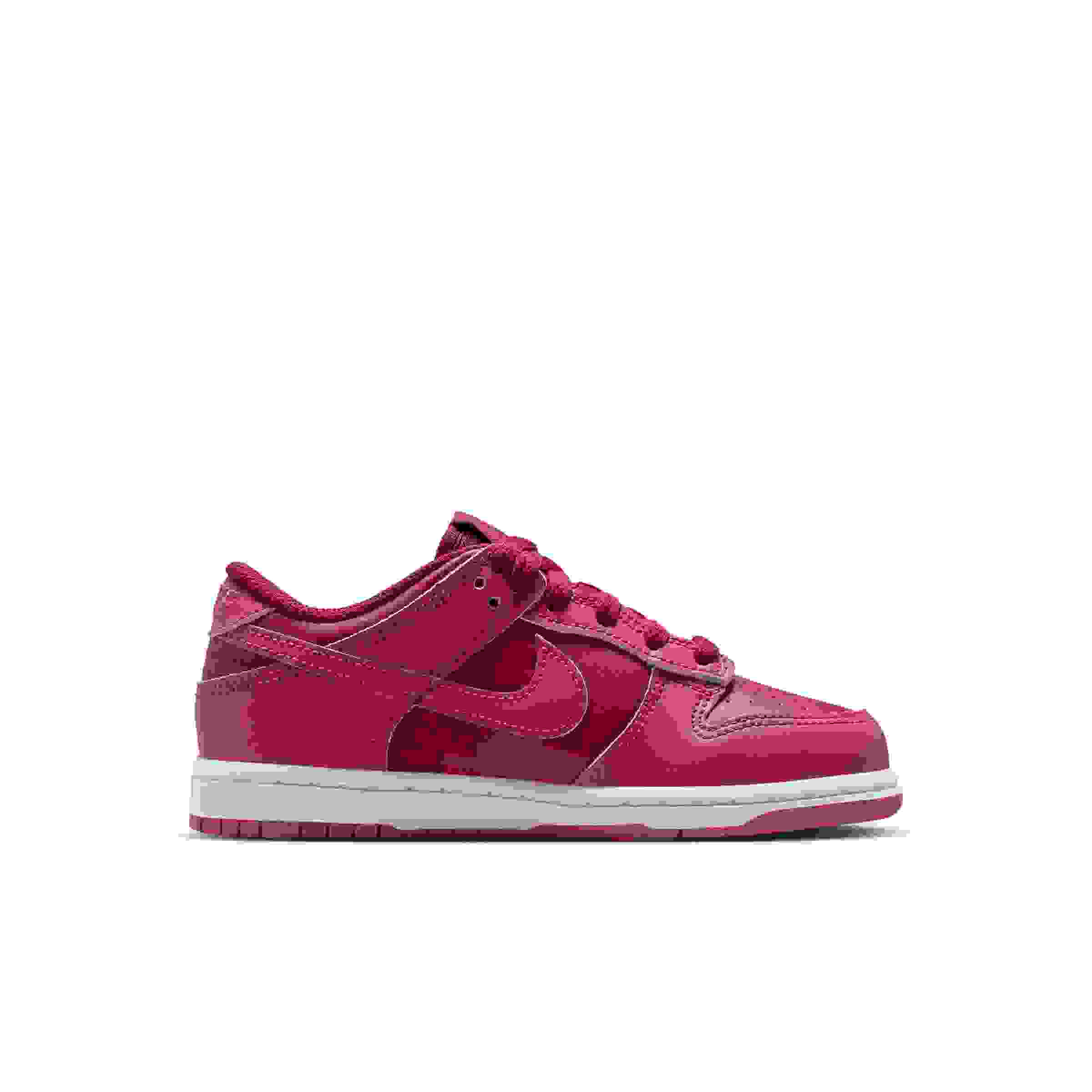 Nike Dunk Low Preschool Girls' "Team Red/Sweet Beet/White/Sweet Beet" Shoe